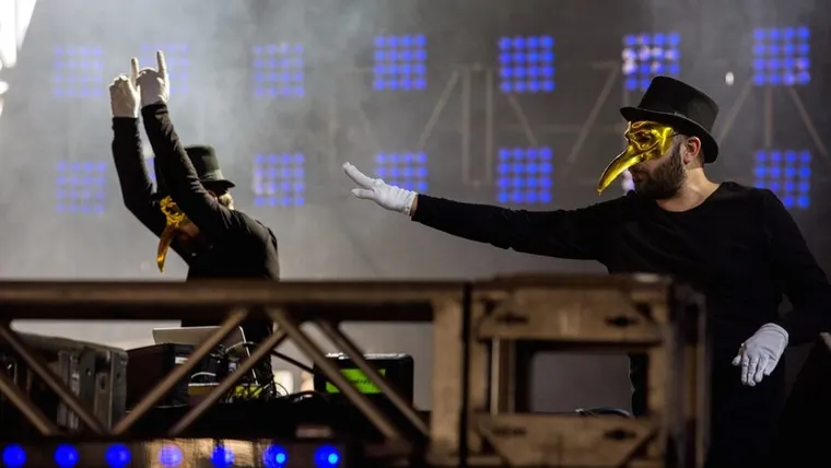 Authentic photograph of Claptone