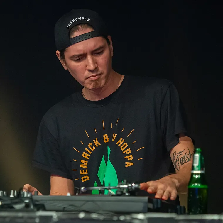 Authentic photograph of DJ Hoppa