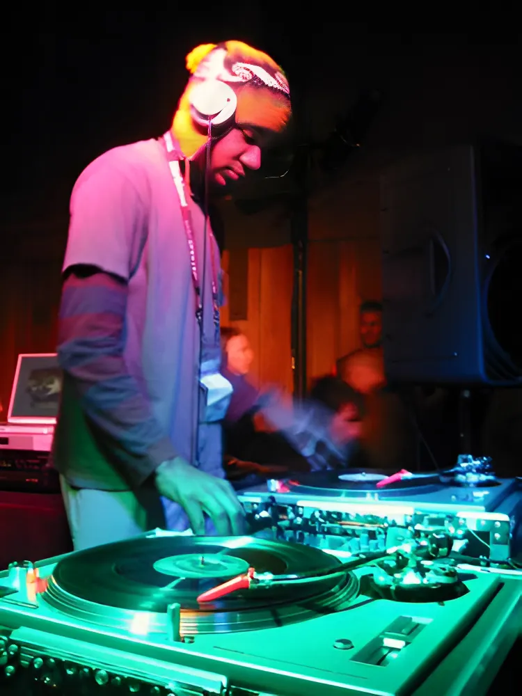 Authentic photograph of DJ Spooky