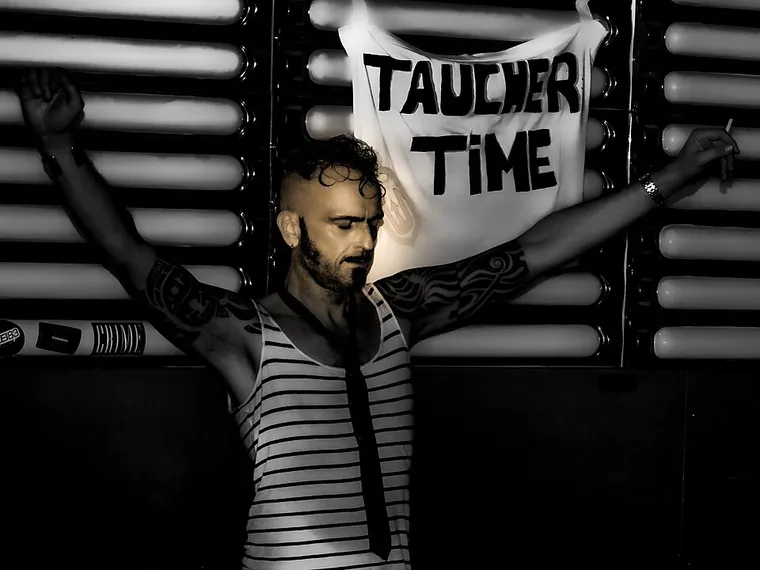 Authentic photo of DJ Taucher, announced for CLUBNIGHT — TALLA 2XLC & DJ TAUCHER; not an event flyer or photograph of this show