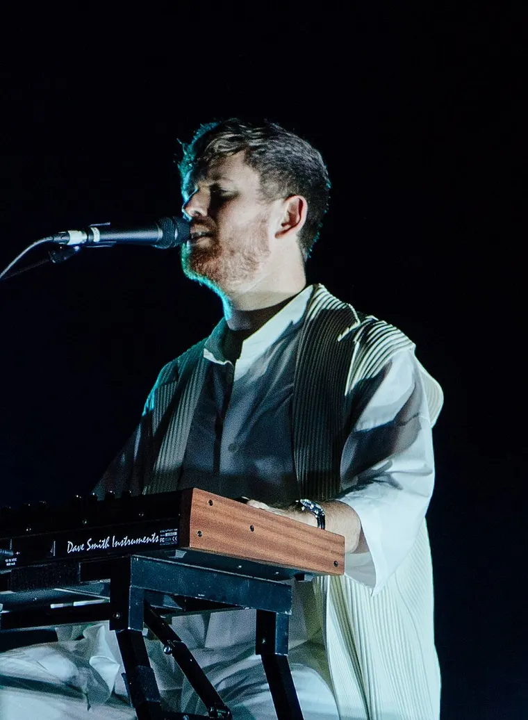 Authentic photo of James Blake, announced for OVERMONO; not an event flyer or photograph of this show