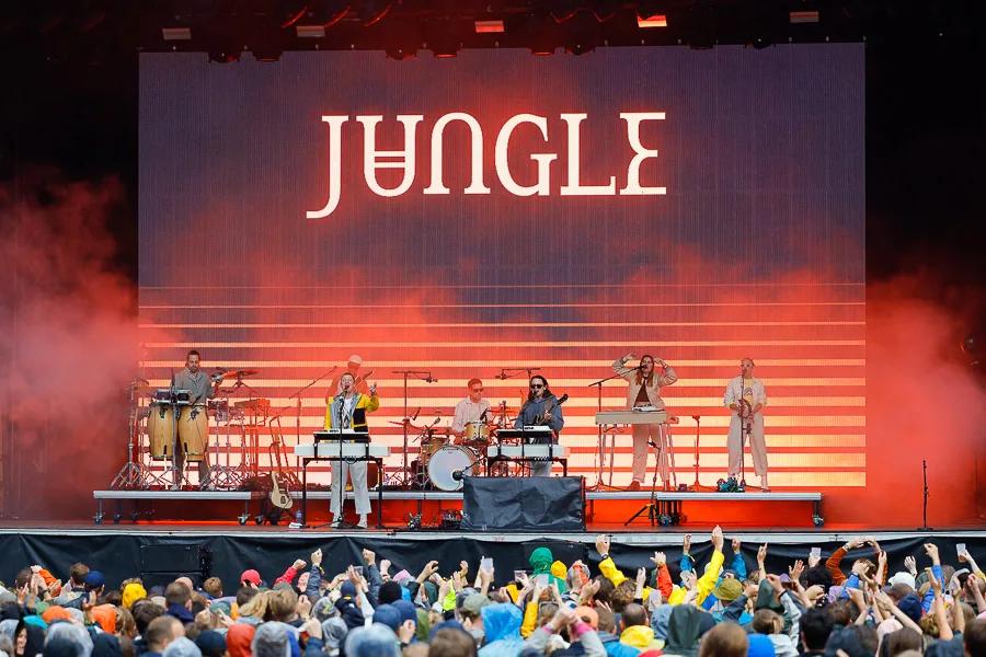 Archival photograph of British band Jungle performing in Oslo, 2022; not the November Dublin DJ set or its official flyer