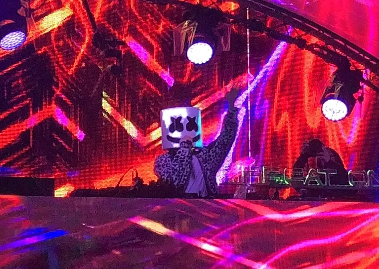 Authentic photograph of Marshmello