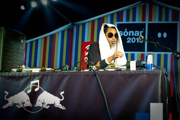 Authentic photo of Moodymann, announced for LEGENDS; not an event flyer or photograph of this show
