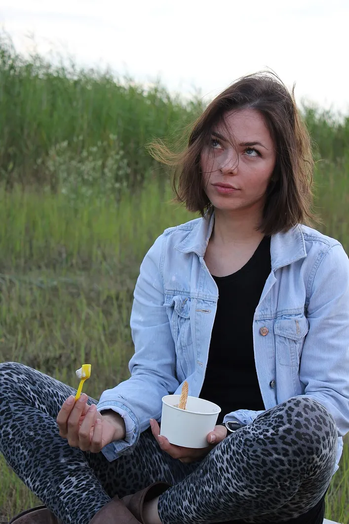 Authentic photograph of Nina Kraviz
