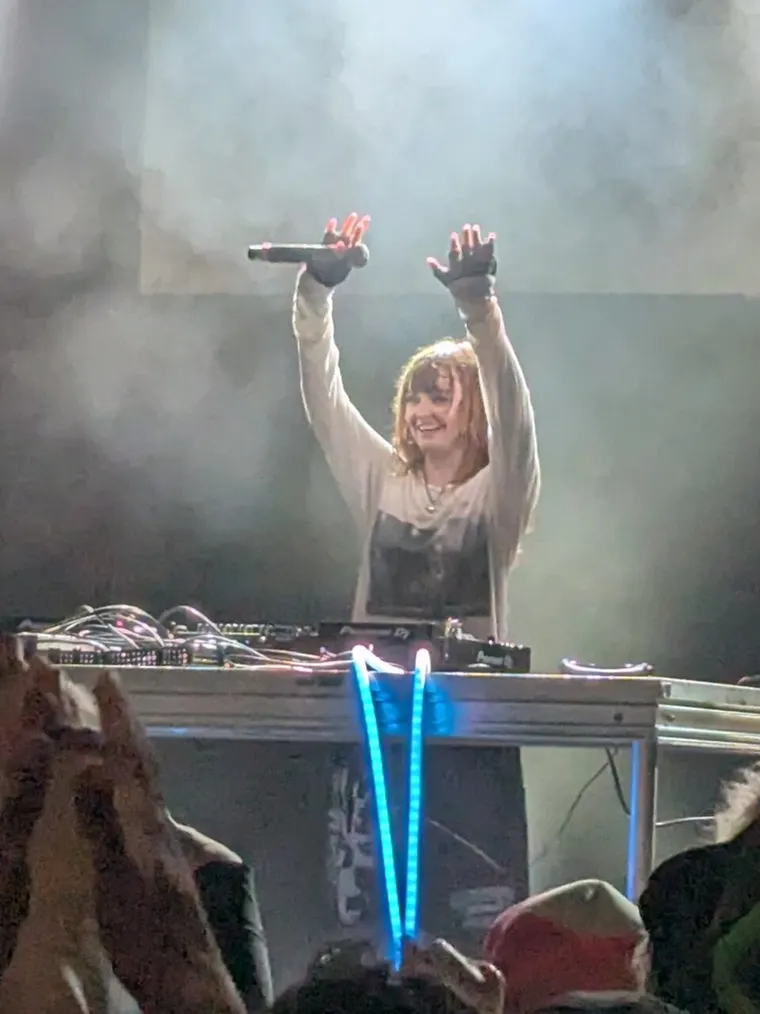 Authentic photo of Ninajirachi, announced for NINAJIRACHI — I LOVE MY COMPUTER TOUR · PORTLAND; not an event flyer or photograph of this show