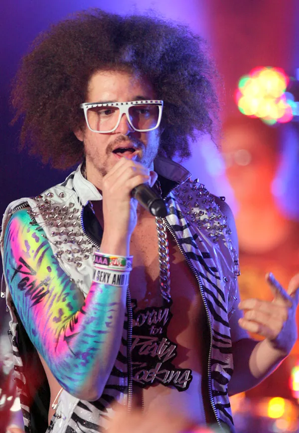 Authentic photograph of Redfoo