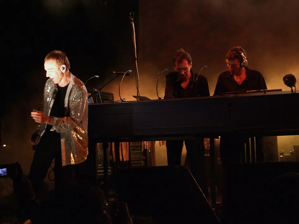 Underworld performing live in New York in 2007; archival photo of a billed performer at UNDERWORLD — LIVE, not this event