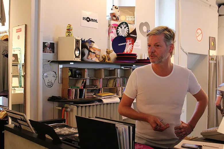 Authentic photograph of Wolfgang Voigt
