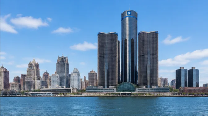 City photograph of DETROIT as location context only, not a photograph of MOVEMENT MUSIC FESTIVAL 2027