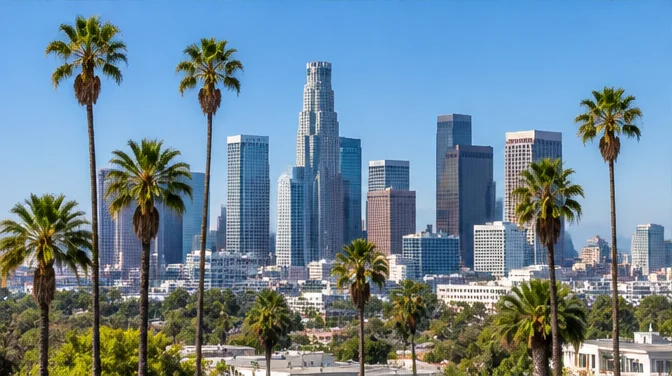 City photograph of LOS ANGELES as location context only, not a photograph of ANOTR — WITHNESS